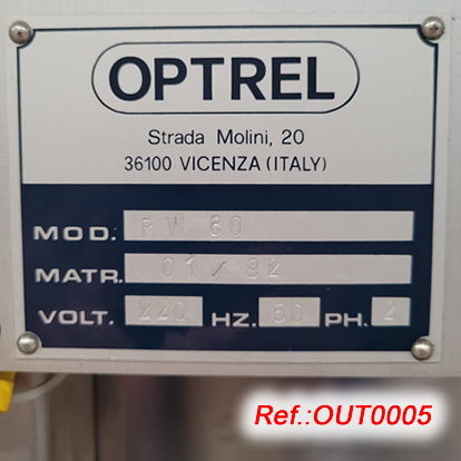 OPTREL MODEL PW-60 POWDER VIAL INSPECTION MACHINE WITH TWO MAGNIFYING GLASSES