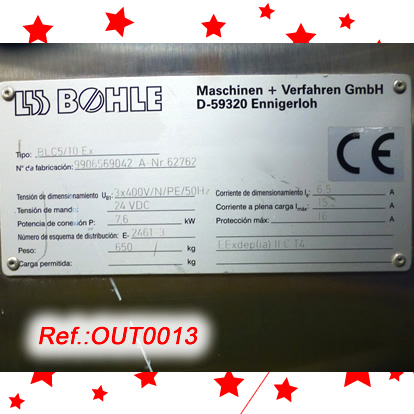 EQUIP DE RECOBRIMENT AUTOMTIC BHLE MODEL BLC 510 DE DESENVOLUPAMENT GALNIC