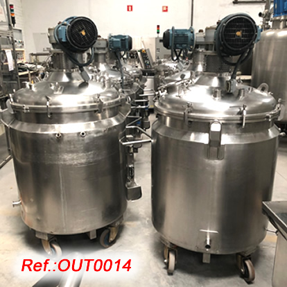 REACTORS DE FABRICACI DE LQUIDS - GELS DE 400 LITRES APROX.