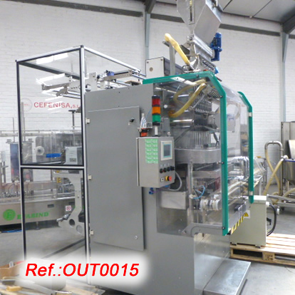 MARCHESINI MTP-10 TEN TRACK VOLUMETRIC SACHET FILLING AND SEALING MACHINE WITH VOLUMETRIC FILLING HEAD