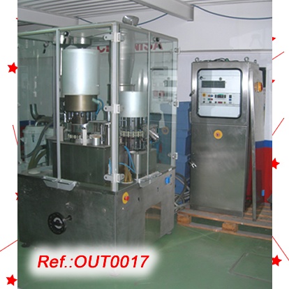 MG2 FUTURA CAPSULE FILLING AND CLOSING MACHINE FOR PELLETS WITH TWO FORMATS WITH ITS SET OF ASPIRATORS