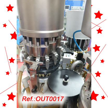 MG2 FUTURA CAPSULE FILLING AND CLOSING MACHINE FOR PELLETS WITH TWO FORMATS WITH ITS SET OF ASPIRATORS