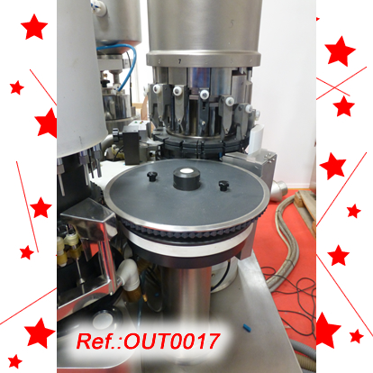 MG2 FUTURA CAPSULE FILLING AND CLOSING MACHINE FOR PELLETS WITH TWO FORMATS WITH ITS SET OF ASPIRATORS