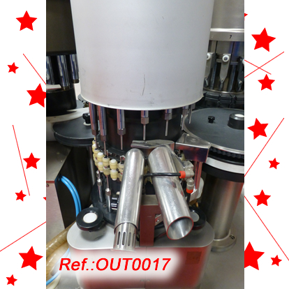 MG2 FUTURA CAPSULE FILLING AND CLOSING MACHINE FOR PELLETS WITH TWO FORMATS WITH ITS SET OF ASPIRATORS