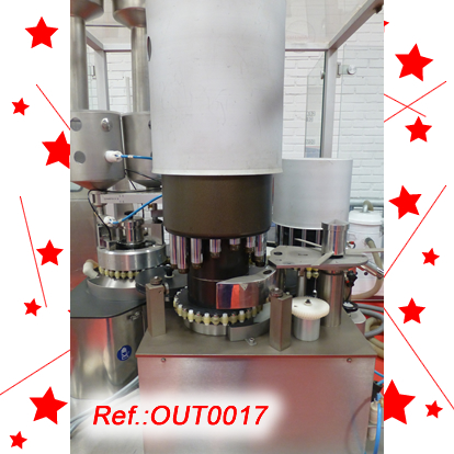 MG2 FUTURA CAPSULE FILLING AND CLOSING MACHINE FOR PELLETS WITH TWO FORMATS WITH ITS SET OF ASPIRATORS