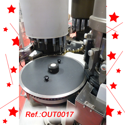 MG2 FUTURA CAPSULE FILLING AND CLOSING MACHINE FOR PELLETS WITH TWO FORMATS WITH ITS SET OF ASPIRATORS