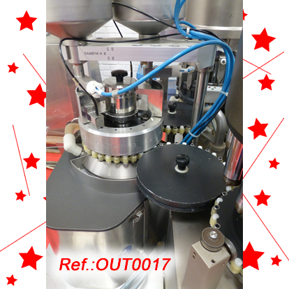 MG2 FUTURA CAPSULE FILLING AND CLOSING MACHINE FOR PELLETS WITH TWO FORMATS WITH ITS SET OF ASPIRATORS