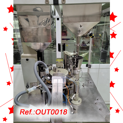 MQUINA OMPLIDORA  TANCADORA DE CPSULES DE GELATINA DURA EN AUTOMTIC ZANASI RM-63 AMB UN FORMAT 0