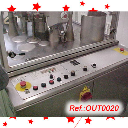 OMPLIDORA - TANCADORA DE CPSULES IMA - ZANASI AZ-40 PER A PELLETS AMB FORMATS DE CPSULA N.0, 1, 2 i 3