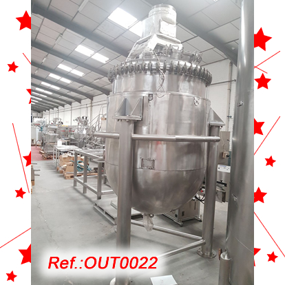REACTOR DE CREMES GIUISTY DE 2000 LITRES APROX.
