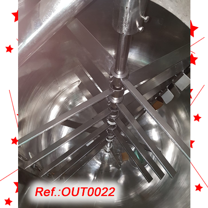 REACTOR DE CREMES GIUISTY DE 2000 LITRES APROX.