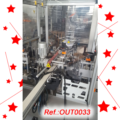 ETIMA VT-3000 LABELLING MACHINE WITH TWO SIDE LABELLING HEADS FOR LABELLING OF TAMPER-EVIDENT LABELS