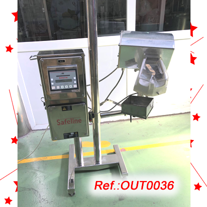 DETECTOR DE METALES SAFELINE CON SOPORTE Y RUEDAS