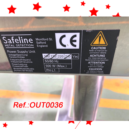 DETECTOR DE METALES SAFELINE CON SOPORTE Y RUEDAS