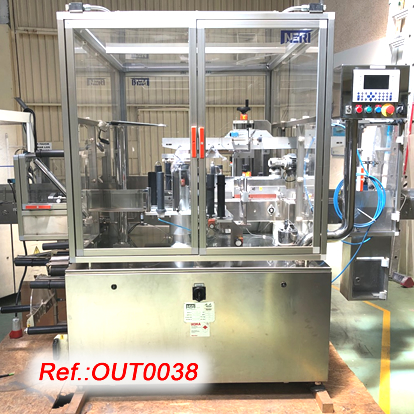 ETIQUETADORA NERI SL-200 AMB DOS CAPALS DE 200mm DALADA DETIQUETA