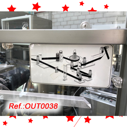 ETIQUETADORA NERI SL-200 AMB DOS CAPALS DE 200mm DALADA DETIQUETA