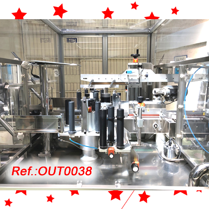 ETIQUETADORA NERI SL-200 AMB DOS CAPALS DE 200mm DALADA DETIQUETA