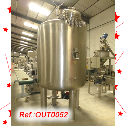 REACTOR DACER INOXIDABLE E. BACHILLER.B DE 2.500 LITRES APROX.