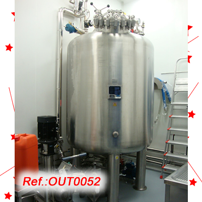 REACTOR DACER INOXIDABLE E. BACHILLER.B DE 2.500 LITRES APROX.