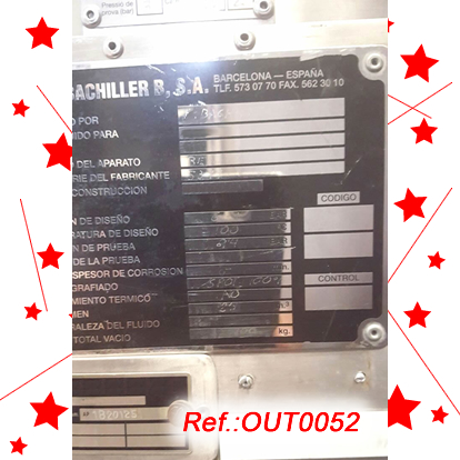 REACTOR DACER INOXIDABLE E. BACHILLER.B DE 2.500 LITRES APROX.