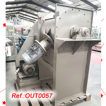 EQUIP GRANULADOR LLEAL DE 200 LITRES APROX. AMB GANIVETA DE PITONS INTERIOR