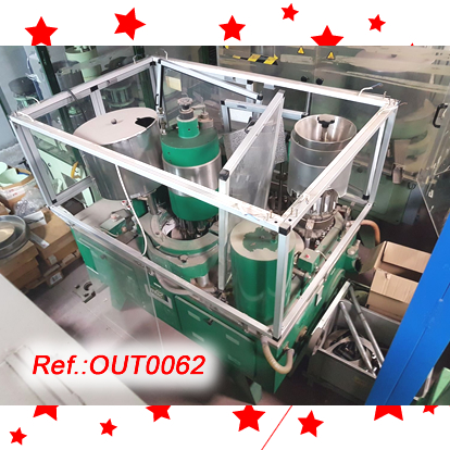 MQUINA OMPLIDORA TANCADORA DE CPSULES DE GELATINA DURA MG2-36 AMB DOSIFICADOR DE POLS