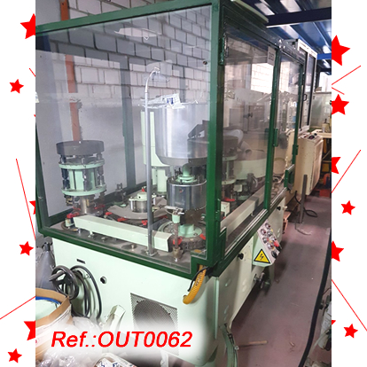 MQUINA OMPLIDORA TANCADORA DE CPSULES DE GELATINA DURA MG2-36 AMB DOSIFICADOR DE POLS