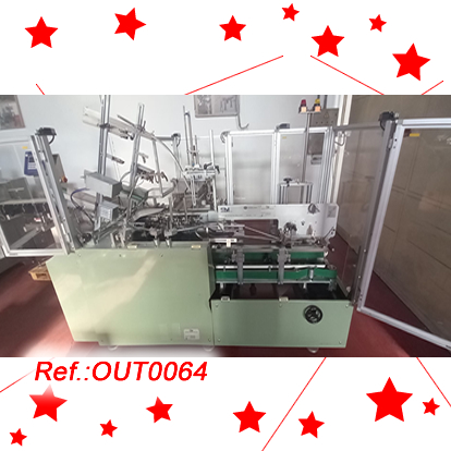 ENCAIXADORA CAM SM-1CX AMB TANCAMENT DE CAIXES MITJANANT CINTA ADHESIVA AMB UN FORMAT SEGONS EXISTNCIES.