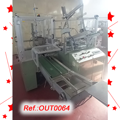 ENCAIXADORA CAM SM-1CX AMB TANCAMENT DE CAIXES MITJANANT CINTA ADHESIVA AMB UN FORMAT SEGONS EXISTNCIES.