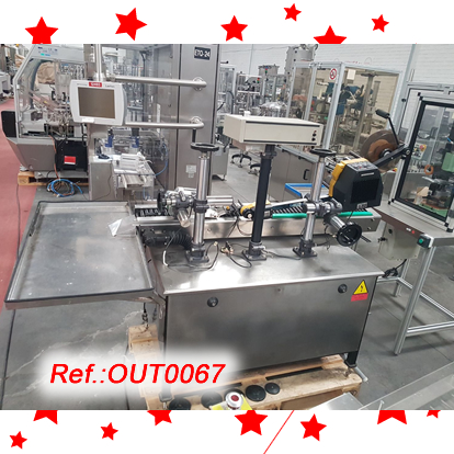 ETIQUETADORA GERMARK TIPUS C-50 GC5010 - GC5000 AMB CAPAL SUPERIOR MUNTAT SOBRE UNA CINTA DE RODETS