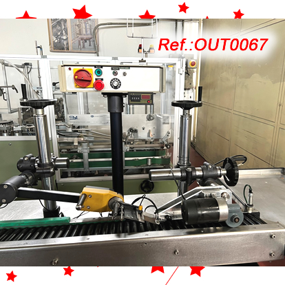 ETIQUETADORA GERMARK TIPUS C-50 GC5010 - GC5000 AMB CAPAL SUPERIOR MUNTAT SOBRE UNA CINTA DE RODETS