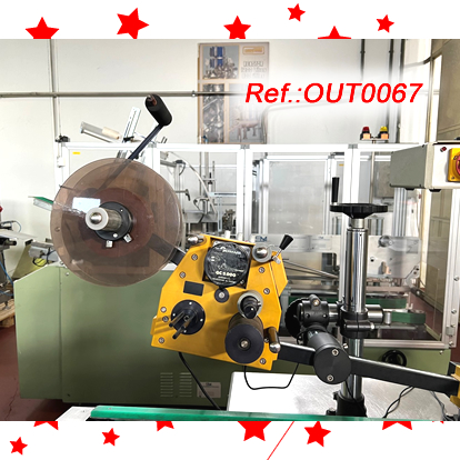 ETIQUETADORA GERMARK TIPUS C-50 GC5010 - GC5000 AMB CAPAL SUPERIOR MUNTAT SOBRE UNA CINTA DE RODETS