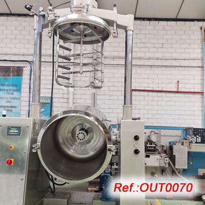 REACTOR DE FABRICACI DE CREMES MOLTO MAT UNIVERSAL MODEL MMU-500 DE 500 LITRES APROX. AMB CAMISA DAIGUA CALENTA