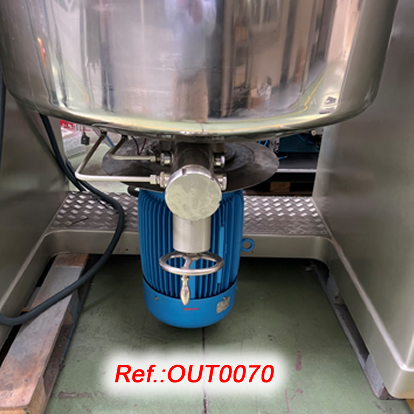 REACTOR DE FABRICACI DE CREMES MOLTO MAT UNIVERSAL MODEL MMU-500 DE 500 LITRES APROX. AMB CAMISA DAIGUA CALENTA