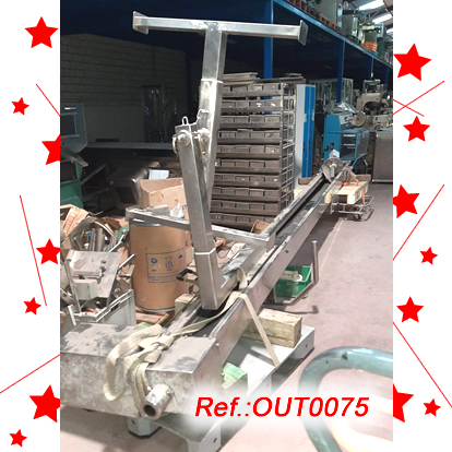 ELEVADOR DE COLUMNA MyJ ANDRS TIPUS 5800-PP DACER INOXIDABLE DE VIS SENS FI DE 1000 KG AMB EQUIP PER ELEVAR BIG-BAG