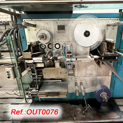 UHLMANN UPS-200 BLISTER MACHINE FOR BLISTER FORMING, SEALING AND CUTTING WITH HAPAMATIC PRINTER
