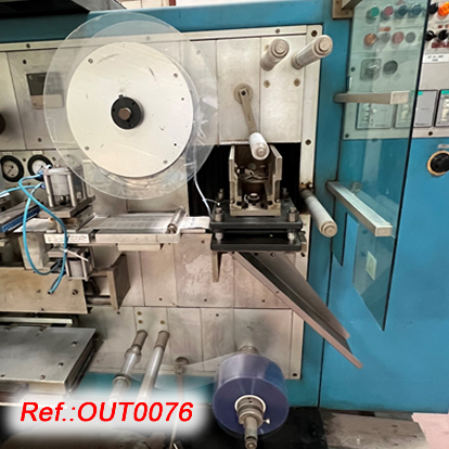 UHLMANN UPS-200 BLISTER MACHINE FOR BLISTER FORMING, SEALING AND CUTTING WITH HAPAMATIC PRINTER