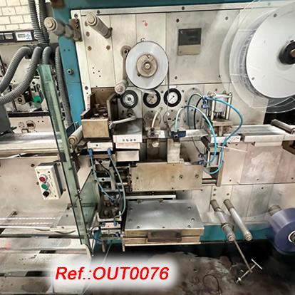 UHLMANN UPS-200 BLISTER MACHINE FOR BLISTER FORMING, SEALING AND CUTTING WITH HAPAMATIC PRINTER