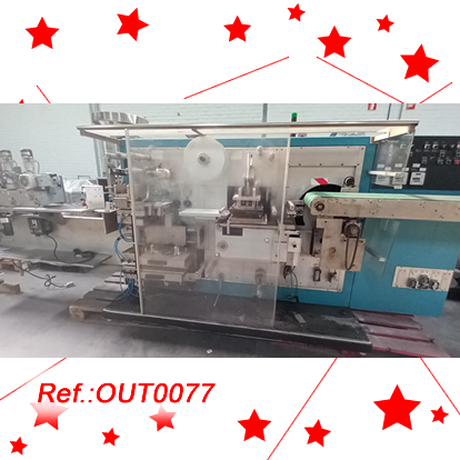 MQUINA DE BLISTER UHLMANN MODEL UPS-300 AMB CARREGADOR UNIVERSAL I DETECTORS DE PRESNCIA AMB PALPADORS