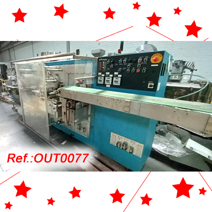 MQUINA DE BLISTER UHLMANN MODEL UPS-300 AMB CARREGADOR UNIVERSAL I DETECTORS DE PRESNCIA AMB PALPADORS