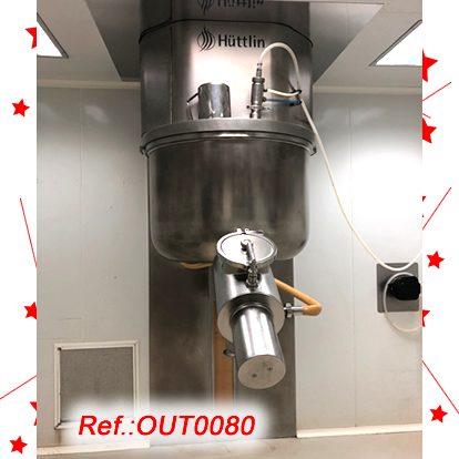 EQUIP GRANULADOR HTTLIN MODEL HMG-250 DACER INOXIDABLE POLIT MIRALL AMB LA SEVA ESTRUCTURA I QUADRE ELCTRI