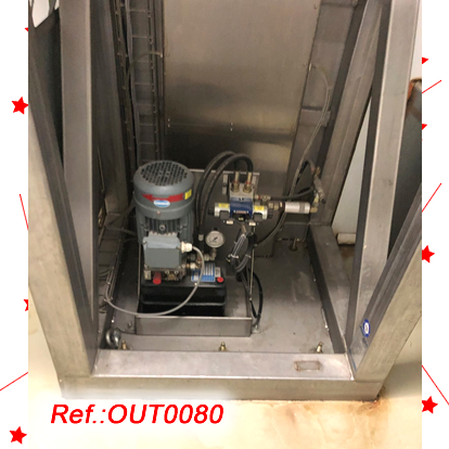 EQUIP GRANULADOR HTTLIN MODEL HMG-250 DACER INOXIDABLE POLIT MIRALL AMB LA SEVA ESTRUCTURA I QUADRE ELCTRI