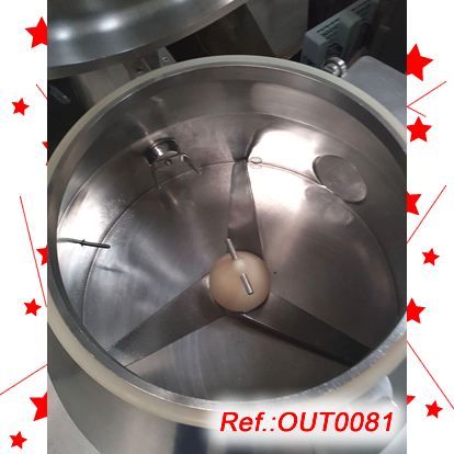 EQUIP GRANULADOR NIRO FIELDER PMA-400 AMB CAMISA DAIGUA CALENTA, ESTRUCTURA, QUADRE ELCTRIC I ESCALA