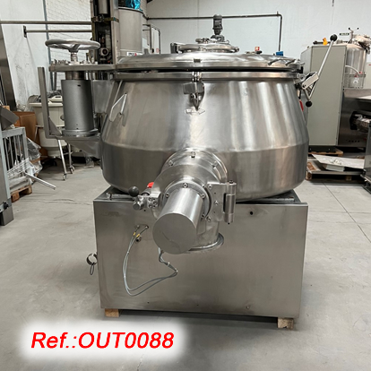 EQUIPO GRANULADOR DE ACERO INOXIDABLE GLATT LABORTECNIC DE 500 LITROS APROX. CON SU ESTRUCTURA