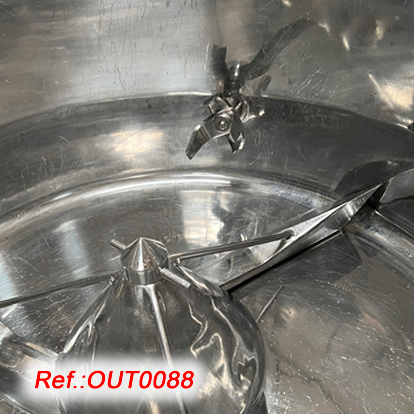 EQUIPO GRANULADOR DE ACERO INOXIDABLE GLATT LABORTECNIC DE 500 LITROS APROX. CON SU ESTRUCTURA