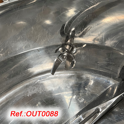 EQUIPO GRANULADOR DE ACERO INOXIDABLE GLATT LABORTECNIC DE 500 LITROS APROX. CON SU ESTRUCTURA