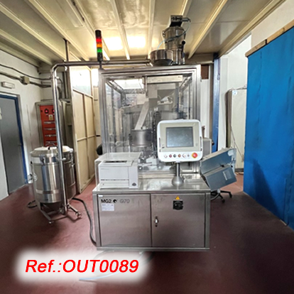 MG2 G-70 CAPSULE FILLING AND CLOSING MACHINE FOR POWDER FILLING WITH TWO FORMATS Nos. 2 AND 3