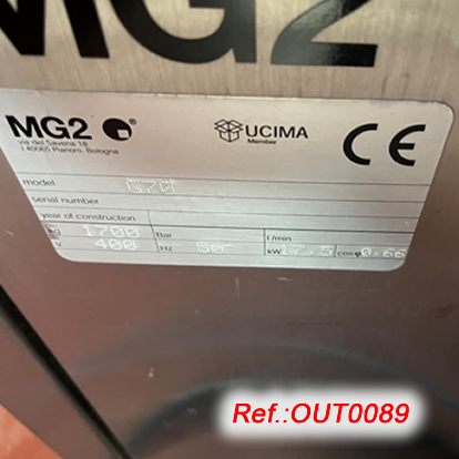 MG2 G-70 CAPSULE FILLING AND CLOSING MACHINE FOR POWDER FILLING WITH TWO FORMATS Nos. 2 AND 3