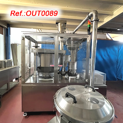 MG2 G-70 CAPSULE FILLING AND CLOSING MACHINE FOR POWDER FILLING WITH TWO FORMATS Nos. 2 AND 3