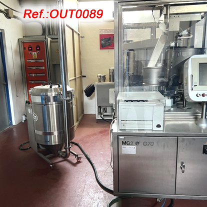 MG2 G-70 CAPSULE FILLING AND CLOSING MACHINE FOR POWDER FILLING WITH TWO FORMATS Nos. 2 AND 3
